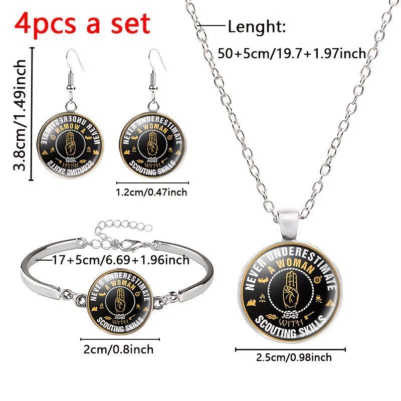 4pc Women's Trailblazers Jewellery Set, Gift for Her